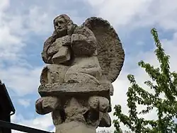 Sculpture, détail du calvaire.