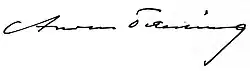 signature d'Anders Österling