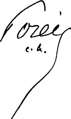 signature d'Adolphe-André Porée