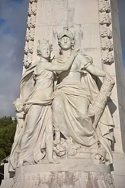 La Ville de Nice à la France (1896), Monument du centenaire de la réunion de Nice à la France. Nice, Promenade des Anglais