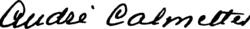 signature d'André Calmettes (réalisateur)