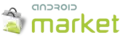 Premier logo d'Android Market sur les versions 1.x et 2.x de l'application. Existe encore aujourd'hui