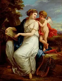 Musa Erato Tableau d'Angelica Kauffmann.