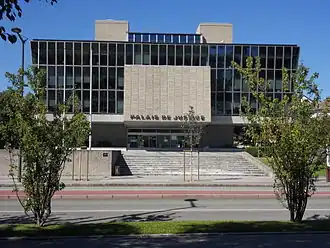 Vue du Palais de Justice d'Annecy