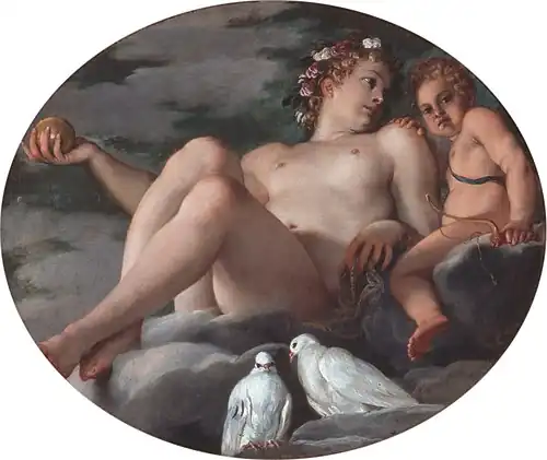 Annibale Carracci, Vénus et Cupidon, 1592.