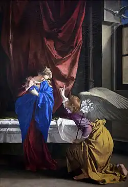 Orazio Gentileschi, Annonciation, v. 1623.