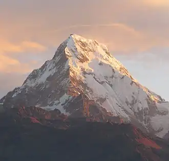 Vue de l'Annapurna Sud depuis Poon Hill.