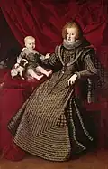 L'archiduc héritier Ferdinand et sa mère, l'impératrice Marie-Anne.