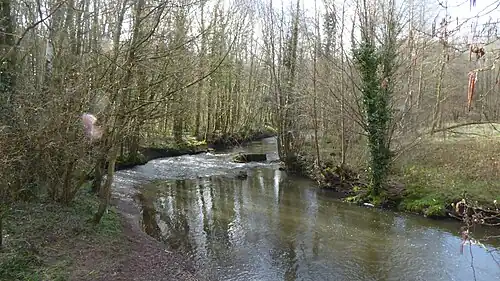 Anor.- L' Oise vue du GR les forges d'Anor.