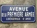 Avenue de la Première Armée.