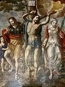 Retable de saint Sébastien, tableau principal.