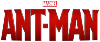 Le nom "ANT-MAN" en capitales rouges avec un tiret entre les deux mots.