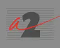 Logo d'Antenne 2 du 7 septembre au 23 décembre 1987.