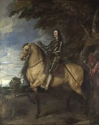 Anthony van Dyck, Portrait équestre de Charles Ier, 1637-1638.