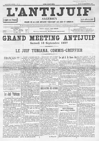 Image illustrative de l’article L'Antijuif algérien