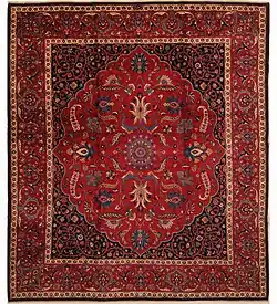 Un tapis persan. Les rinceaux sont arrivés en Iran sous les Séleucides, suivis d'influences byzantines et chinoises.