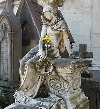 Tombe d'Antoine-Gaëtan Guérinot, architecte, Paris, cimetière du Père-Lachaise.