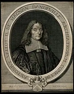 Antoine Vallot, gravure de A. Paillet, 1663.