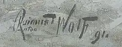 signature de Raimund Anton Wolf