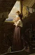 Mère et enfant à la fenêtre, vers 1896