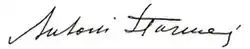 signature d'Antoni Słonimski