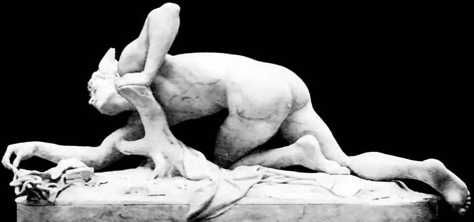 Mercure inventant le caducée (1879), marbre, Paris, musée d'Orsay.