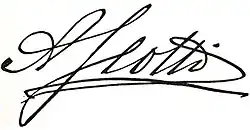 signature d'Antonio Scotti