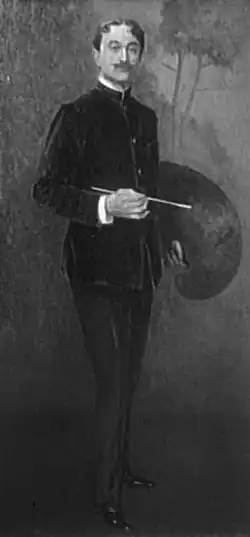 Portrait d'Antonio de La Gandara par Samuel Montgomery Roosevelt, Salon de 1906, localisation inconnue.