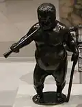 Le nain Morgante à la trompette, bronze attribué à Antonio Susini, vers 1580-1590.