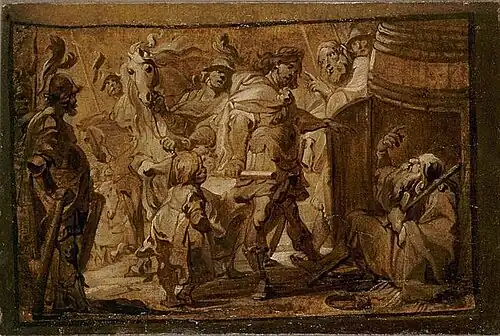 Antoine Sallaert, Alexandre et Diogène, XVIIe&nbsp;siècle.