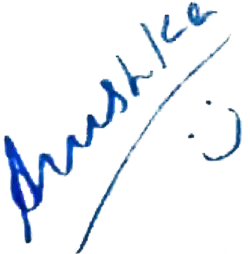 signature d'Anushka Shetty