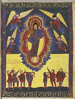 Le Christ dans les nuées.F° 29 r.