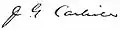 Signature de John G. Carlisle