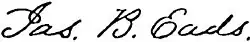 signature de James Buchanan Eads