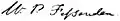Signature de William P. Fessenden