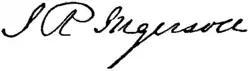 signature de Joseph Reed Ingersoll