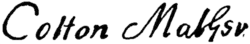 signature de Cotton Mather