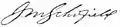 Signature de John McAllister Schofield