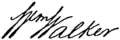 Signature de William Walker