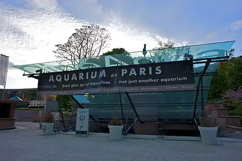 Façade de l'Aquarium de Paris en 2010.