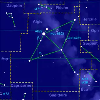 Image illustrative de l'article Aigle (constellation)