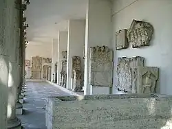 Le lapidarium du musée d'Aquincum