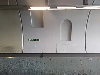 Arêtes visibles depuis le second tunnel de la Croix-Rousse en septembre 2022