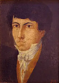 Autoportrait, huile ; vers 1823