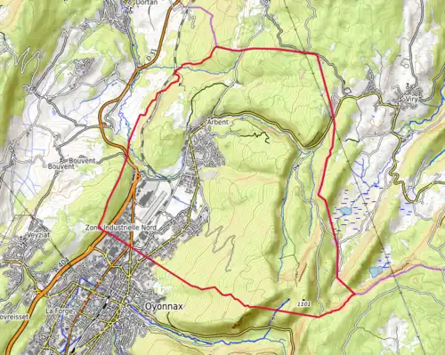 Carte topographique.