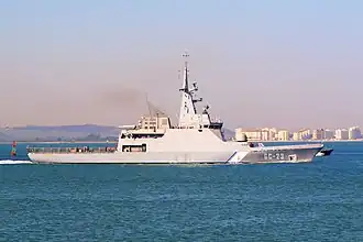 Oerlikon Millennium côté poupe, classe Guaicamacuto