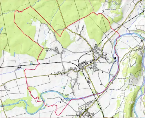 Carte topographique.