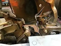 Arc éteint, vue des contacts après plusieurs ouvertures sous 16 kA