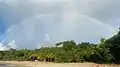 Arc en ciel à la plage de Leroux.