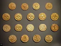 Monnaies d'or macédoniennes.